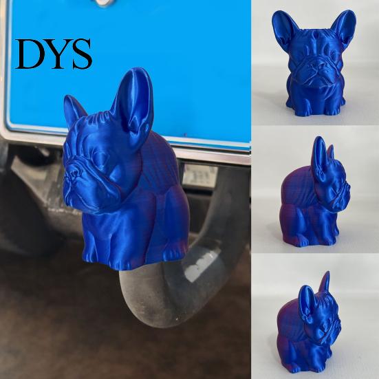 Trailer Hook Cover French Bulldog Hitch Cover, 3D Printed Dog Tow Weather-proof Universal Dust Accessories