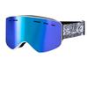 OPOLLY Magnetic Cylindrical Ski Goggles for Off-road Motorcycle Helmets, Double-layer Anti-fog, Suitable for Nearsighted Individuals