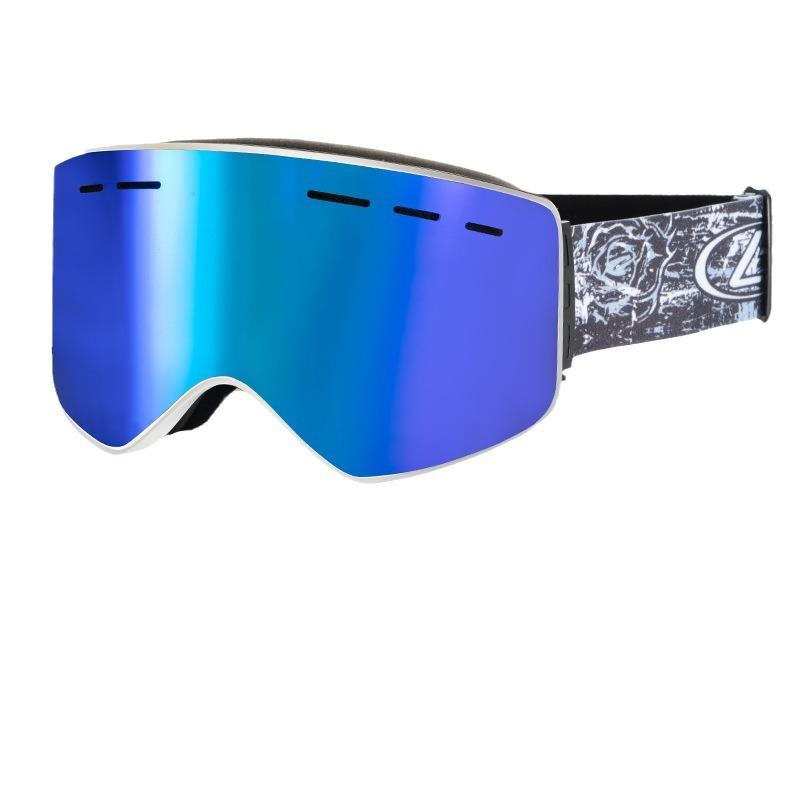 OPOLLY Magnetic Cylindrical Ski Goggles for Off-road Motorcycle Helmets, Double-layer Anti-fog, Suitable for Nearsighted Individuals