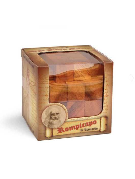 Casse-tête 3d - logica giochi - mega pierre molaire - difficulté 5/6 - 18 pièces - bois teak