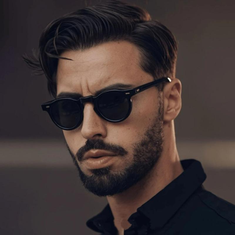 Nové Klasické Vintage Styl Sluneční Brýle Muži Ženy Značkové Designové Retro Kulaté Barevné Skla Vintage Sluneční Brýle UV400 Ochranné Brýle