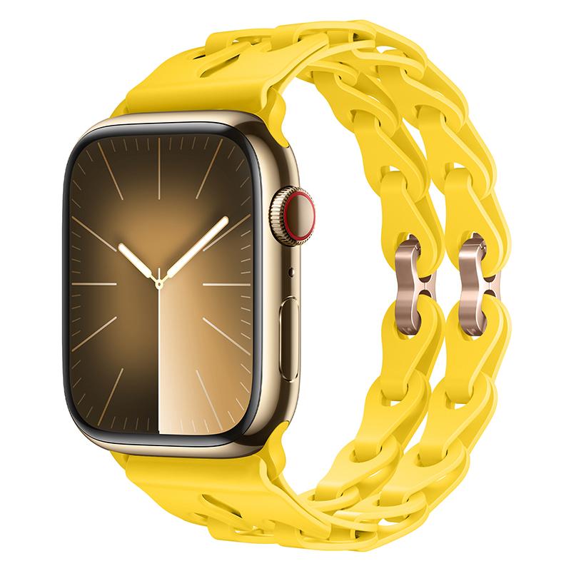 Silicone Strap For Apple Watch band 45mm 44mm 49mm 40mm 41mm 38mm 42mm belt correa Bracelet iWatch ultra 2 Series 9 8 7 6 5 3 Se