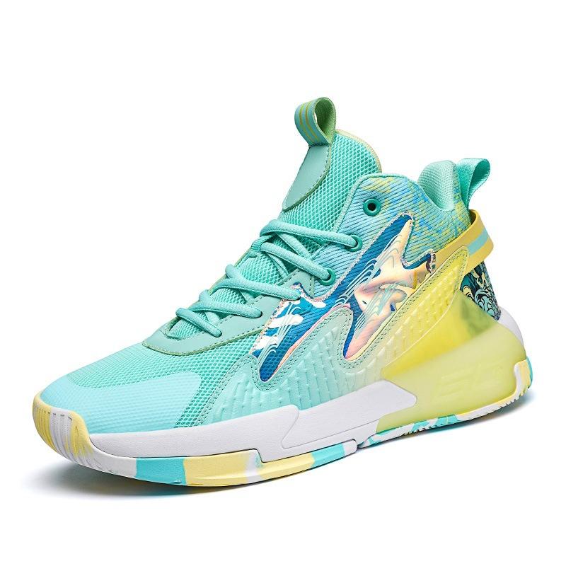 Men's Trend Air Cushion Basketball Shoes with Shock Absorption and High-quality Sports Shoes for Running