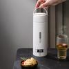 Portable 500 ML Electric Kettle Fast Heat LCD Display Heating Water Bottle Anti-Scald Leak-proof Thermos Flask Tea