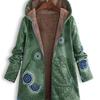 Jacket Series Casual Printed  Printed Plush Hooded Zipper Women's Fashion Style