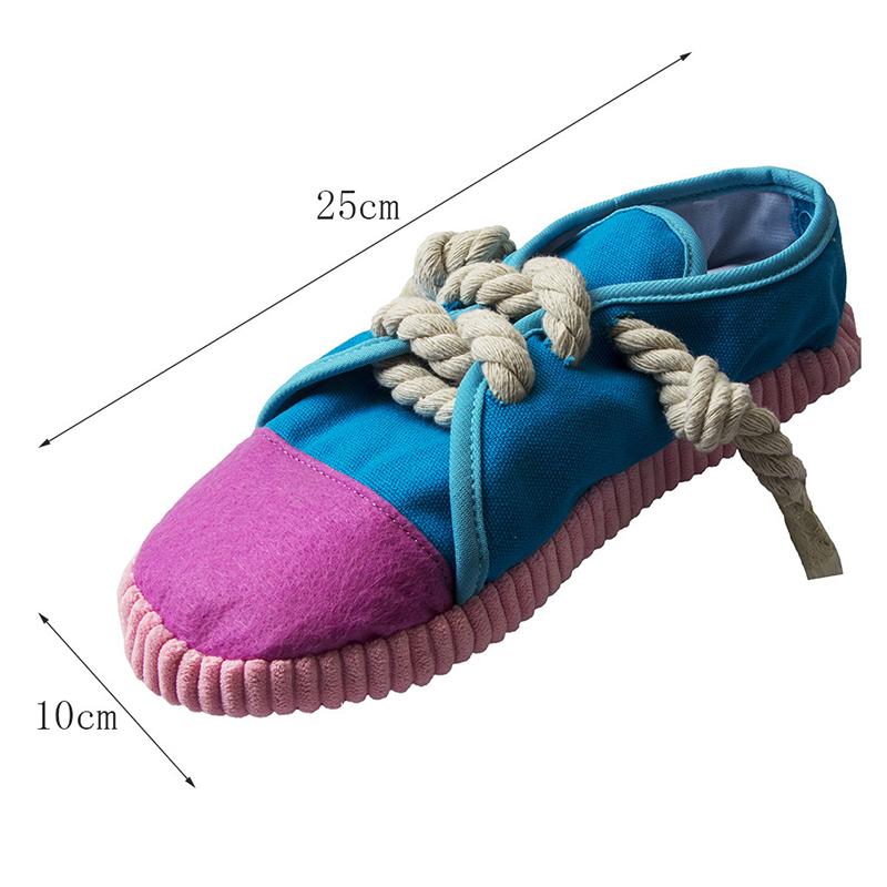 Pet Chew Toy Suitable For Small Large Dogs Shoes Shape Squeaky Toy Durable And Safe Dog Playing Toys Dog Chewing Playing Supplies