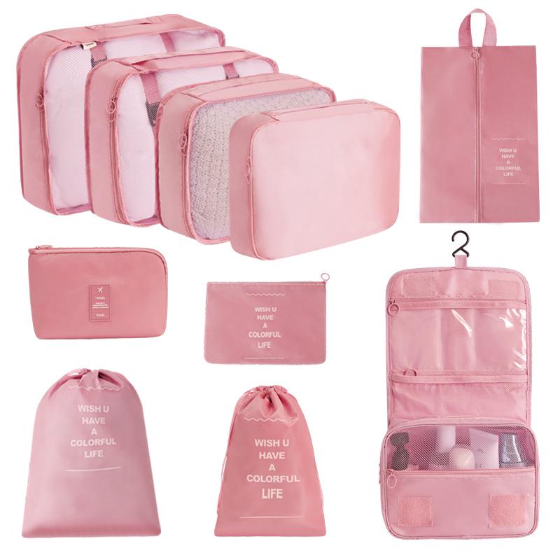 7-Piece Travel Storage Bag Set for Clothing and Luggage Organization