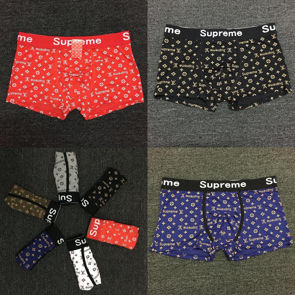 Módní Pánské Prémiové Bavlněné Boxerky s Elastickým Pasem Sexy Kalhotky