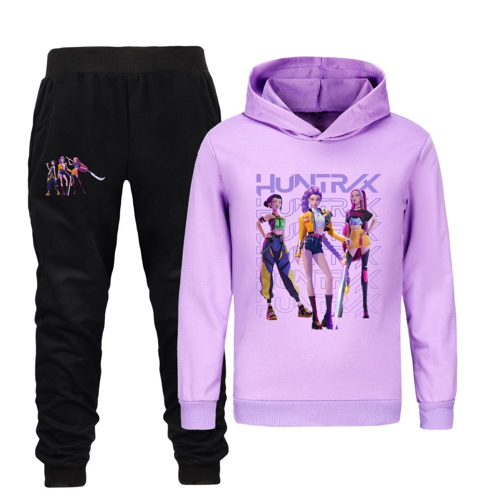 Kinderbekleidungssets Kpop Devil Hunter Kinder-Hoodie Hoodie-Set