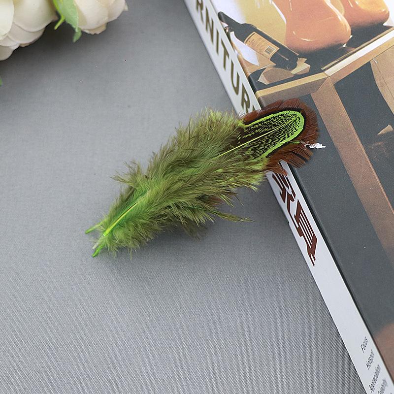 Natural Feather Diy Feather Dachang Feather Pheasant Hair Headdress Accessories Clothing Accessories 5-8Cm Colored Feather