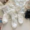 Damensocken, einfarbig, schwarz, weiß, Lolita, Spitzen, Rüschensocken, Sommer, dünne Socken im japanischen Stil, Kawaii, süße Mädchen, süße kurze Socken für Damen