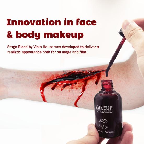 50 g Halloween-Plasma, waschbar, realistisches Kunstblut, Halloween-Cosplay-Requisiten zur Herstellung authentischer Wunden