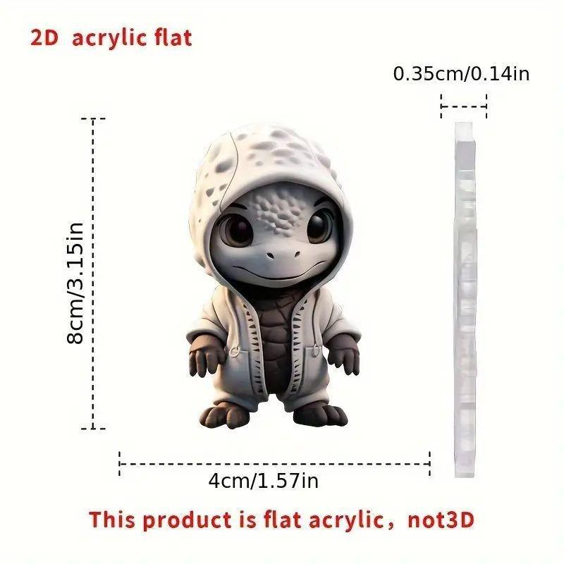 

Charming Cartoon Dragon Acrylic Christmas Hanging Ornament For Holiday Decor 1