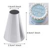 4pcs  Large Size Cookie Round Metal Cake Cream Decoration Tip Stainless Steel Piping Icing Nozzle Pastry Tools Baking Tools