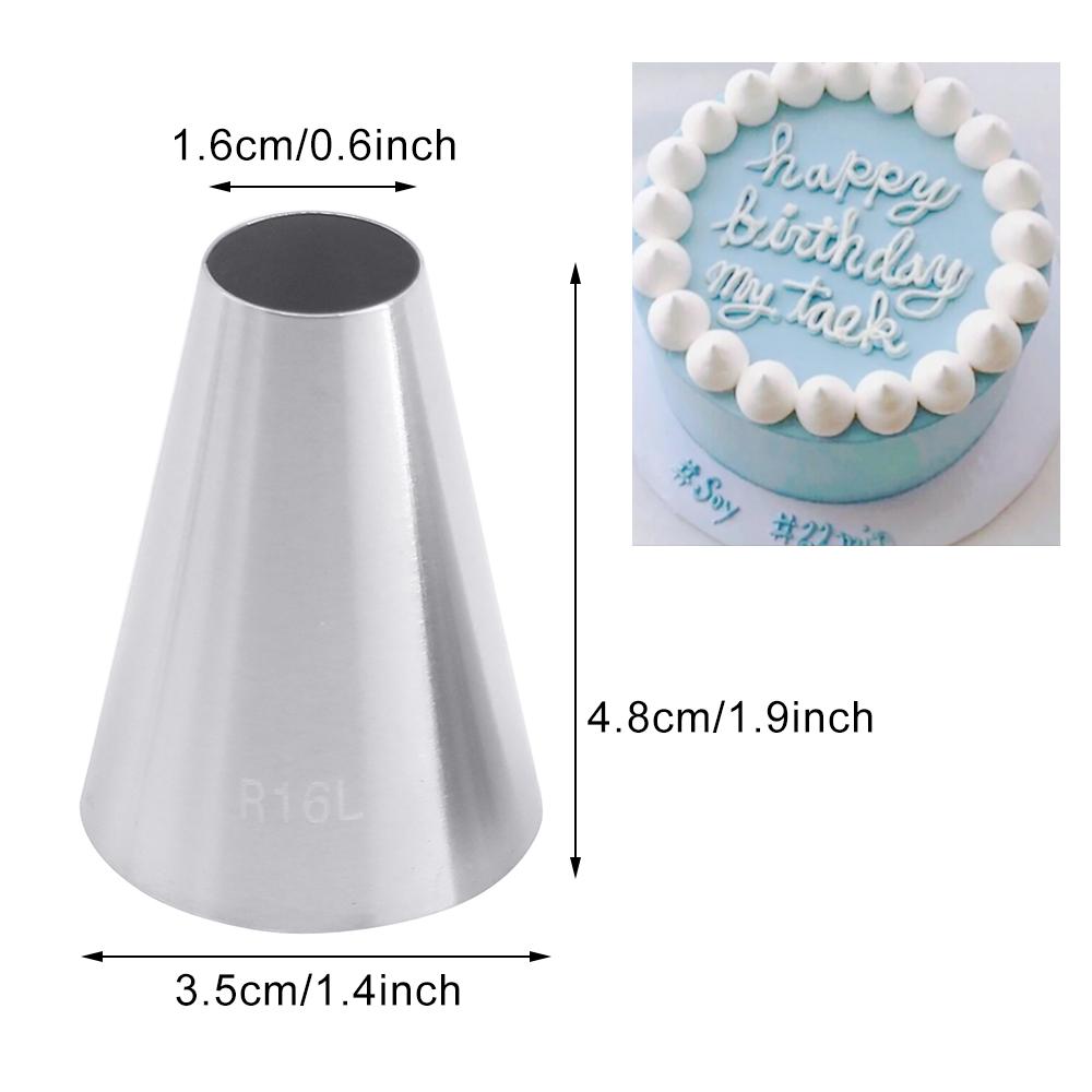 4pcs  Large Size Cookie Round Metal Cake Cream Decoration Tip Stainless Steel Piping Icing Nozzle Pastry Tools Baking Tools