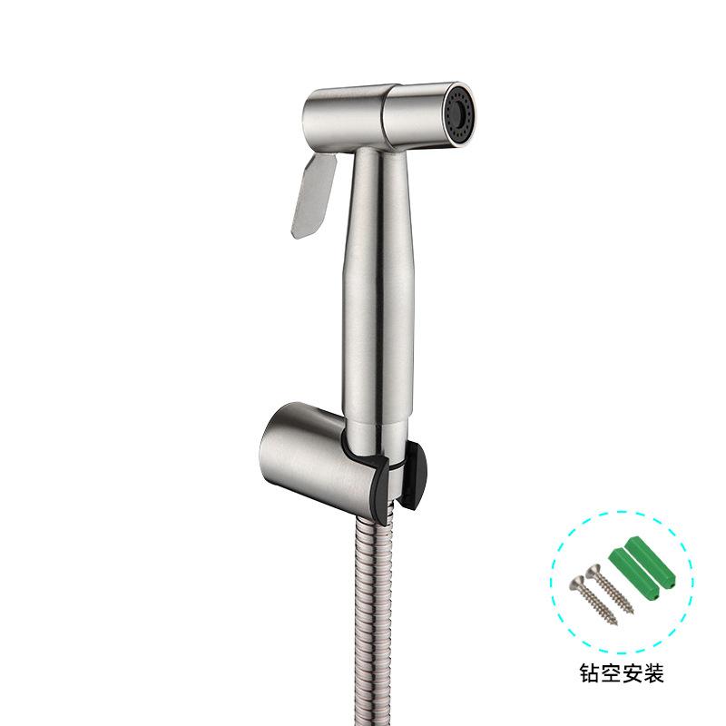 304 Stainless Steel Bidet Spray Gun Set - Toilet Flush Nozzle & Booster Combo