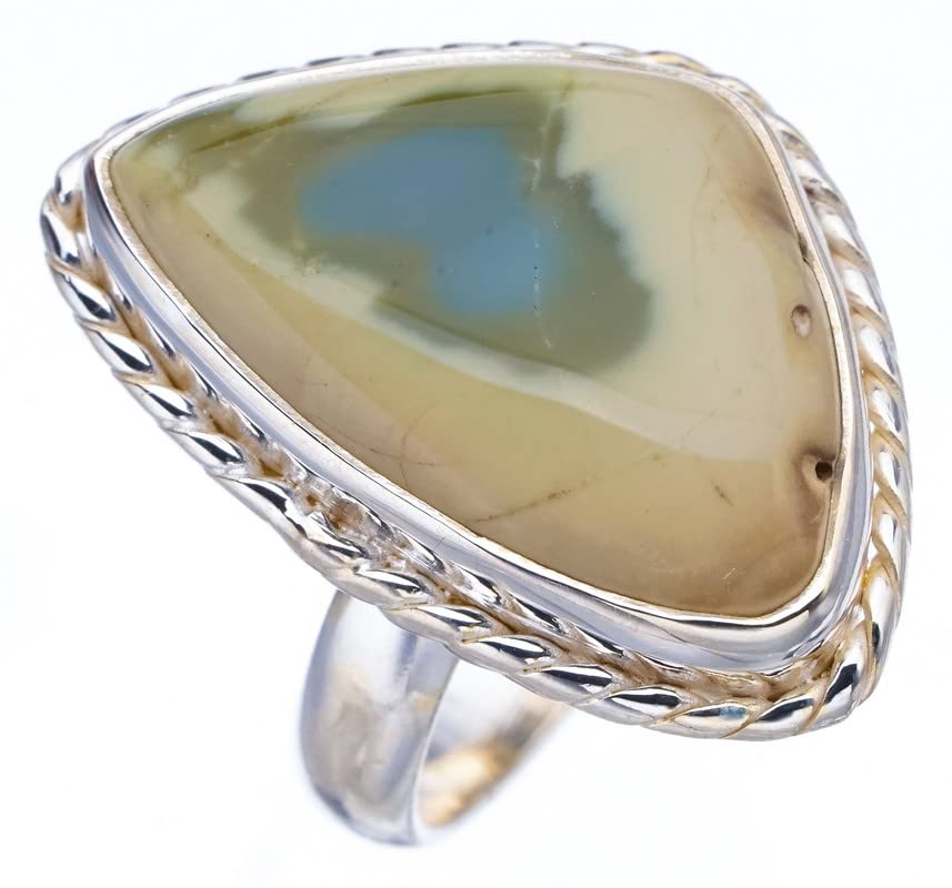 

StarGems® Natural Imperial Jasper Handmade 925 Sterling Silver Ring 7.75 F3041