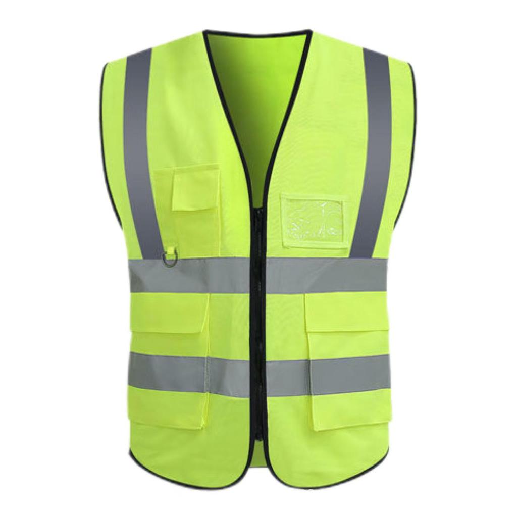 Multi-Pocket Reflective Vest for Drivers, Sanitation, Traffic, Cycling & Construction