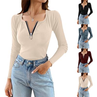Women's Fashionable Long Sleeve Elegant Commuting And Casual Top