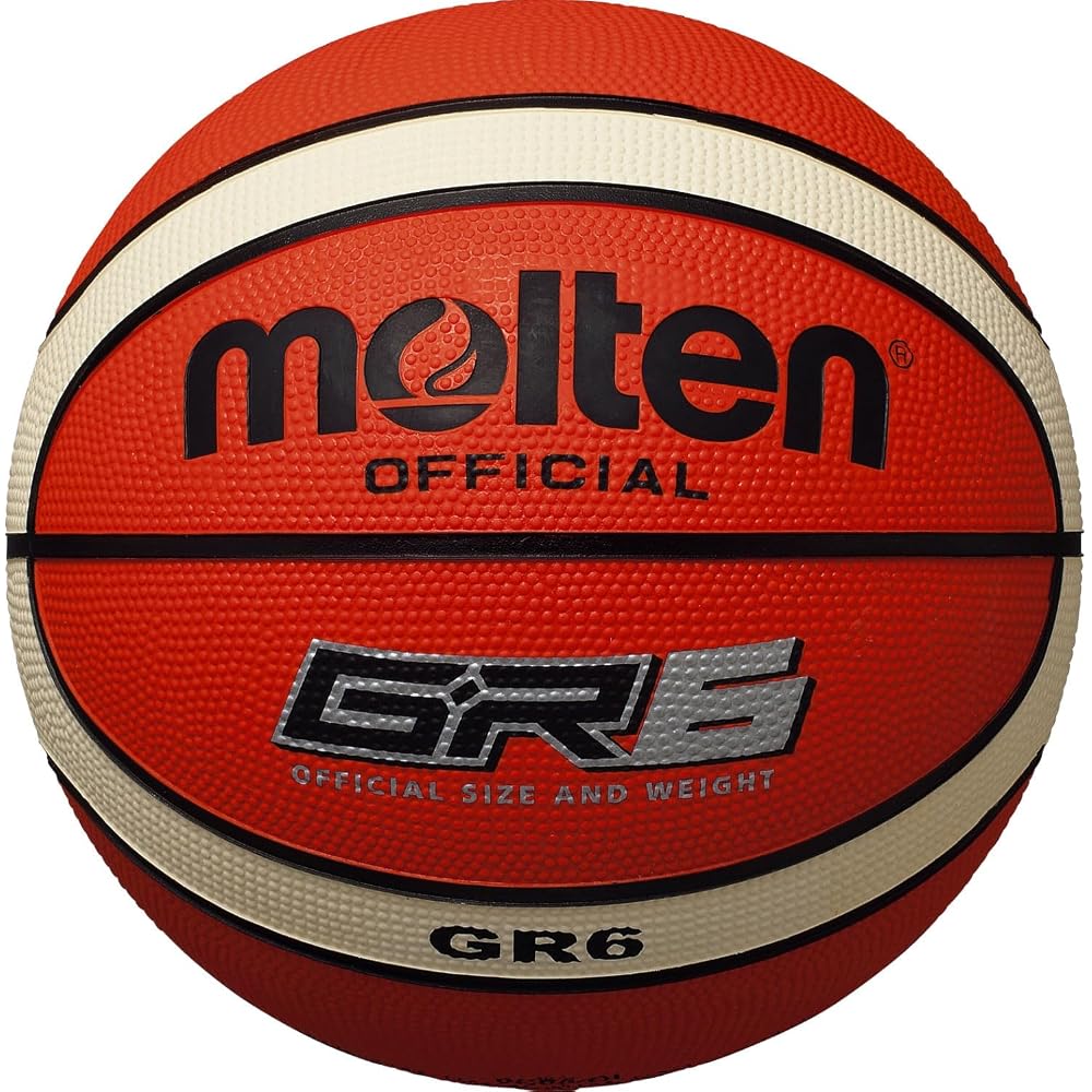 Molten GR6 Basketball Size 6 Orange Ivory Color 6号