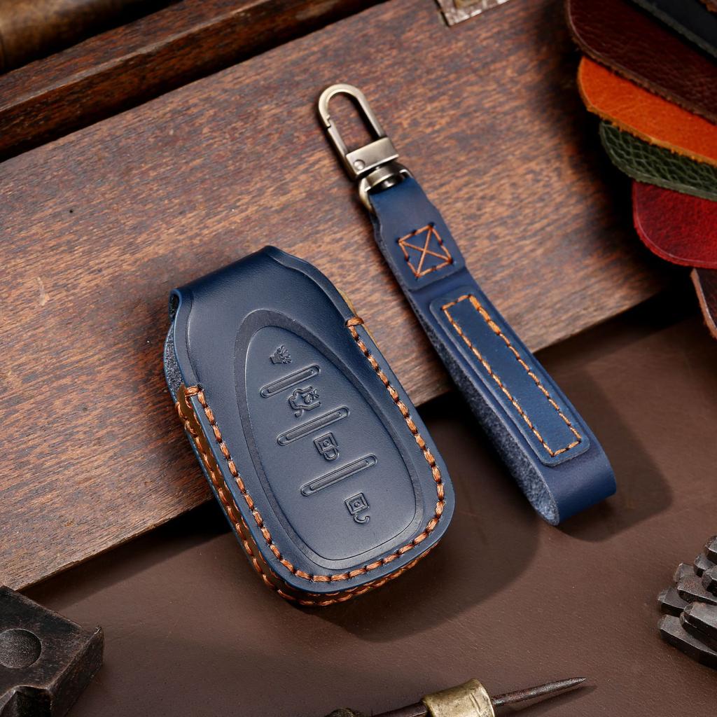 For Chevrolet Key Bag New Cruze Malibu Explorer Leather Car Key Cover