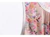 Women's 2025 New Floral Cotton-Silk Blend Sleeveless Nightdress - Plus Size, Loose Fit