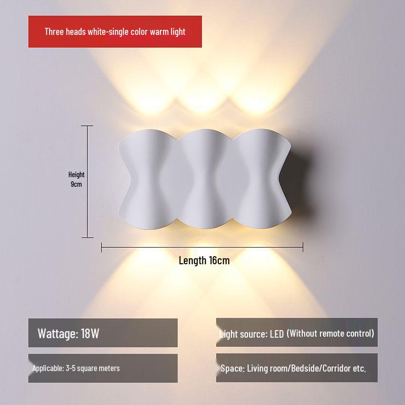 Nordic Minimalist Wall Lamp - Creative Indoor/Outdoor Waterproof Fixture for Bedroom, Living Room, Staircase, Corridor, and Courtyard.