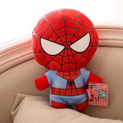 Bandai 12Cm Q Version Avengers Doll Avengers League League Captain America Spider-Man Plush Toy Boys Birthday Gift