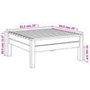 Vidaxl Garden Footstool, White, Solid Pine Wood