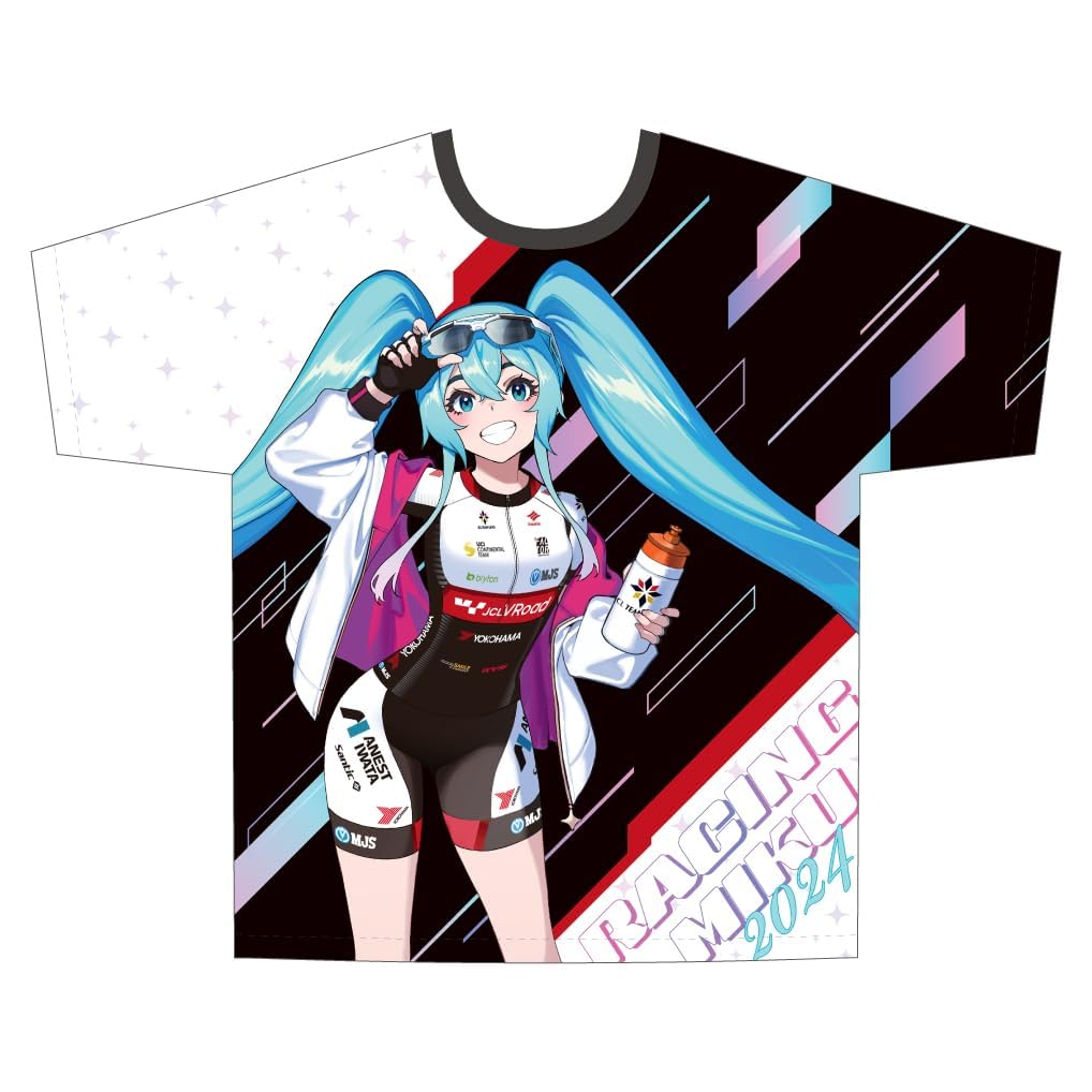 [COCOLLABO] Racing Miku 2024 JCL TEAM UKYO Support Ver. Full Graphic T-Shirt (Size M)