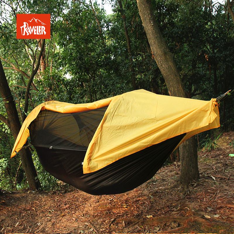 Traveler Mosquito Net Hammock Outdoor Camping Waterproof Hammock Hiking Camping Integrated Tent