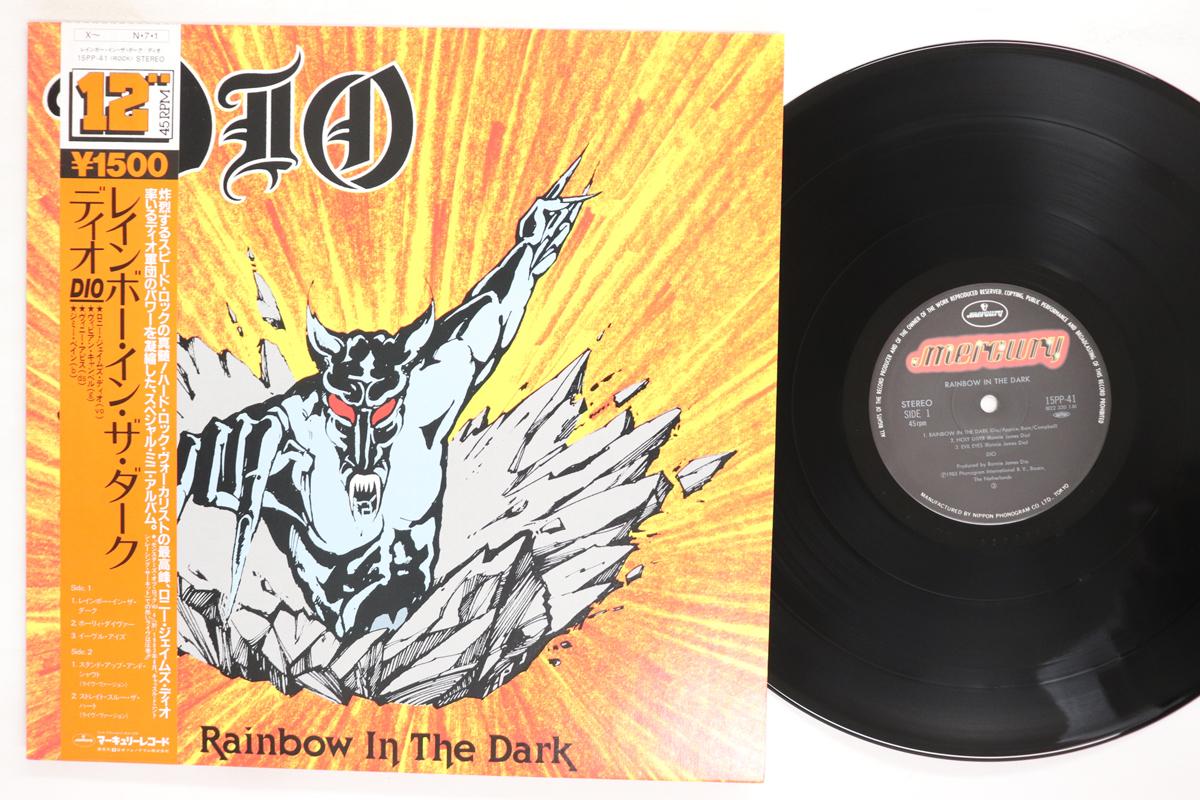 12-дюймовая пластинка DIO Rainbow In The Dark 15PP41 MERCURY 1983 Япония Obi Металл Б/у