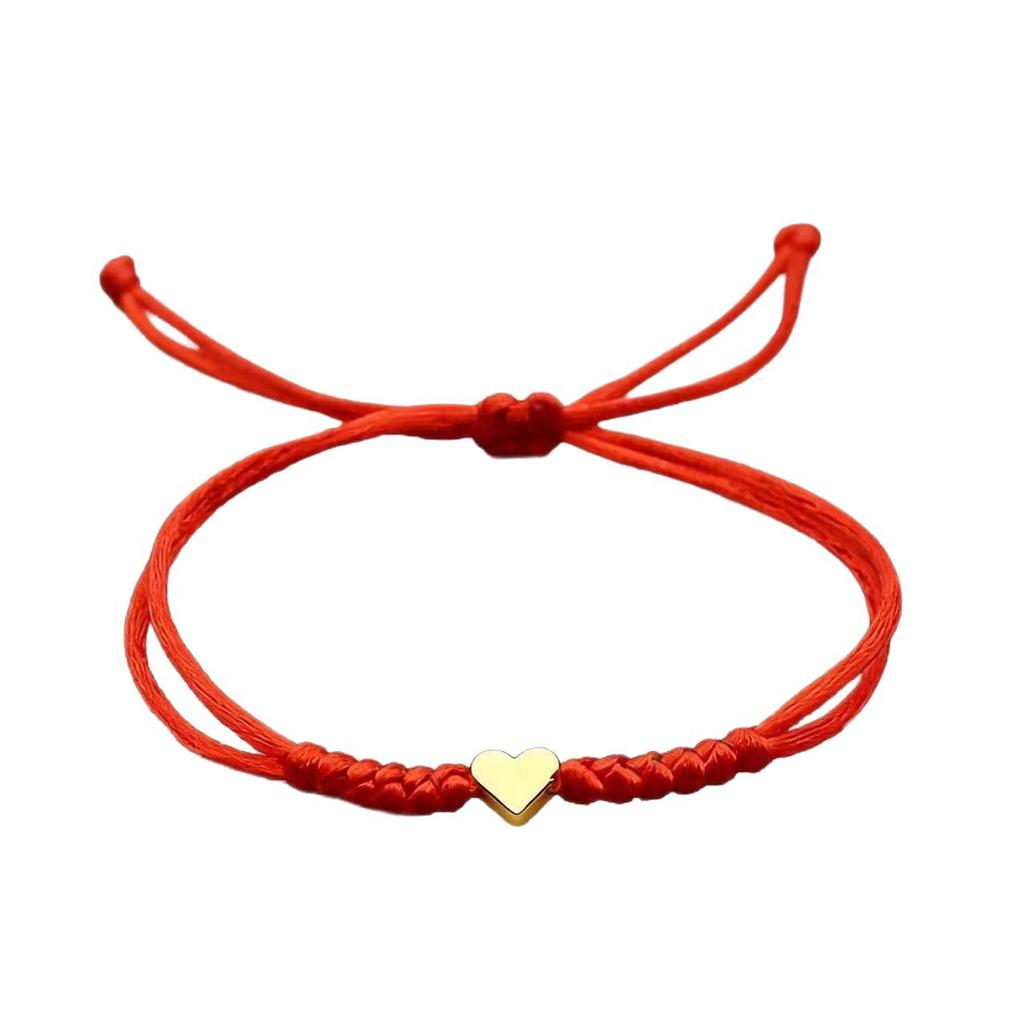 Armband Roter Faden Jahr der Ratte: Gewebtes Geschenk für Liebespaare mit glücksbringenden Perlen für Frauen und Männer