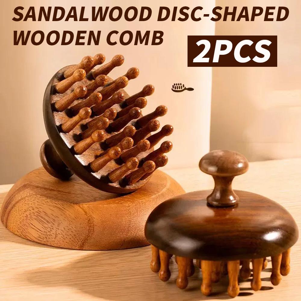 4-piece, 2-piece, 1-piece - High End Solid Wood Massage Comb, Head Massager, Scalp Massage Comb - Essential for Soothing and Rel