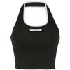 Summer New Korean Women's Vest Halter Halter Short Tight Inside with A Base To Wear A Knitted Top