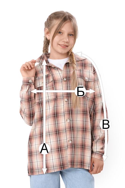 Kids Unisex Checkered Shirt In Plaid Pattern, Demi-season 6417-090 HC