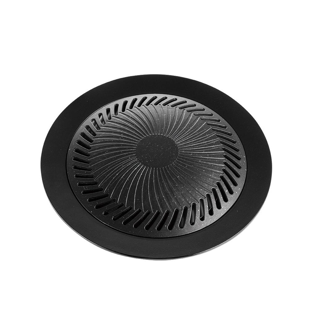 

KOSUN Корейская сковорода-гриль для домашней кухни 10 дюймов Антипригарная жарочная поверхность Бездымная сковорода-барбекю для газовой и индукционной плиты