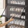 Multilayer Dustproof Shoe Rack Cabinet - Transparent Design for Small Spaces Spacious Storage Organizer Shelf for Shoes