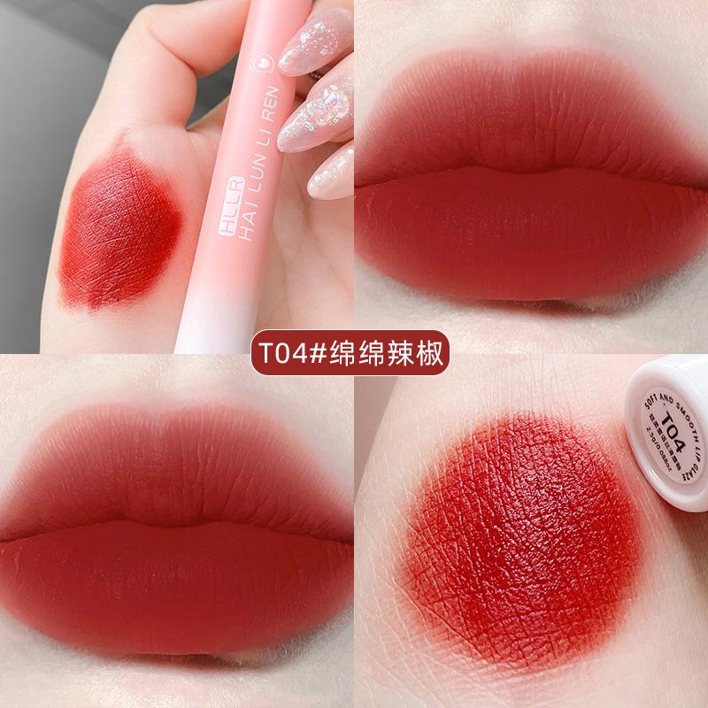 Helen Beauty Lip Glaze Lipstick Matte Velvet Matte Makeup