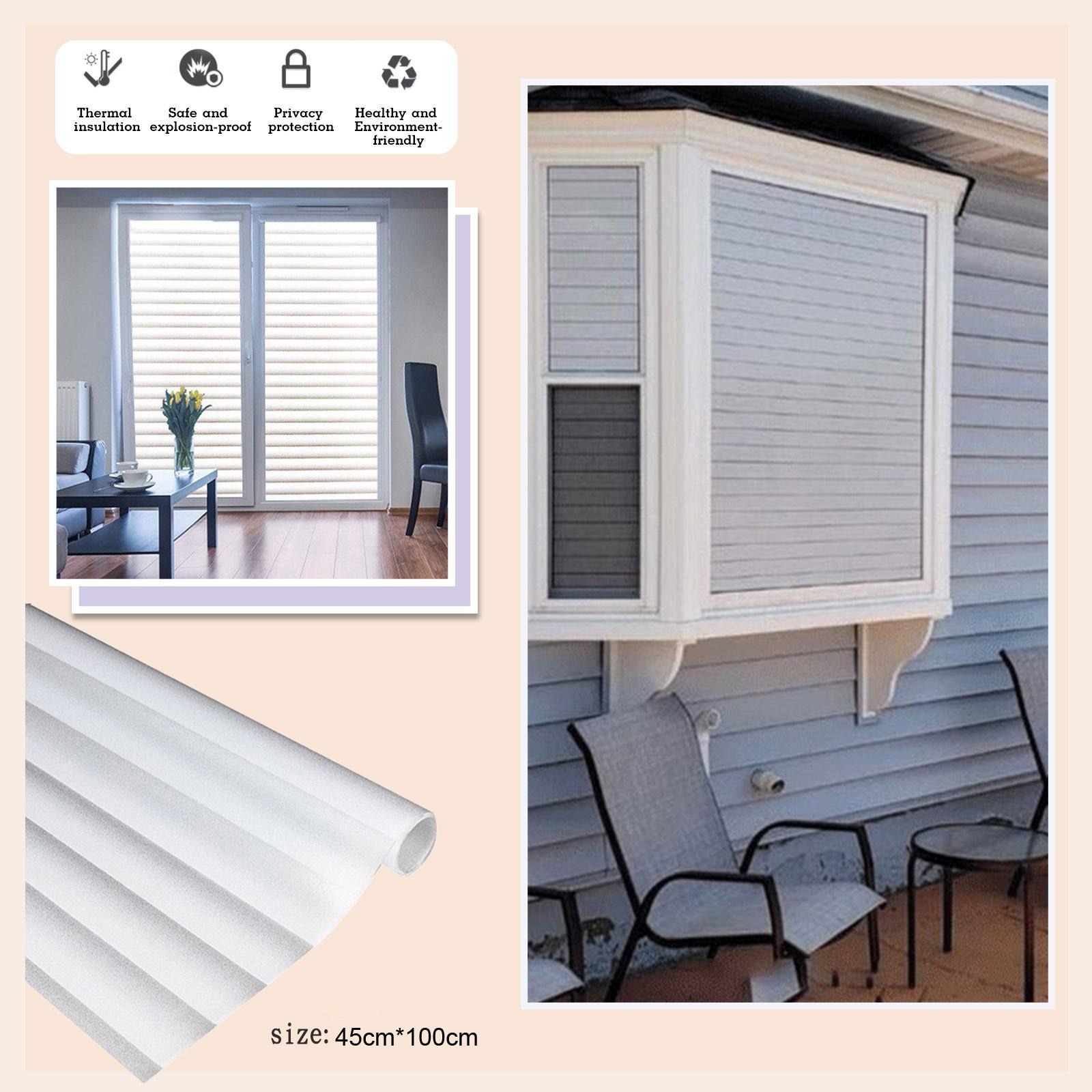 

Односторонние горизонтальные стеклянные ставни, приватная оконная пленка, статические бесклеевые наклейки на окна, пропускающие свет, для дома A