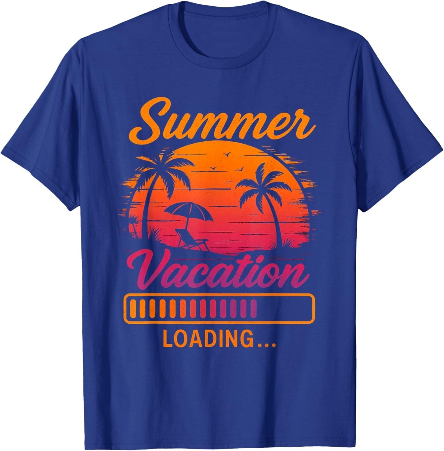 Summer Vacation Loading, Teacher Last Day of School T-Shirt S разноцветный