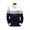 Men's Autumn Fashion Casual Strip Color Block Knitwear Jumper Pullover Sweater