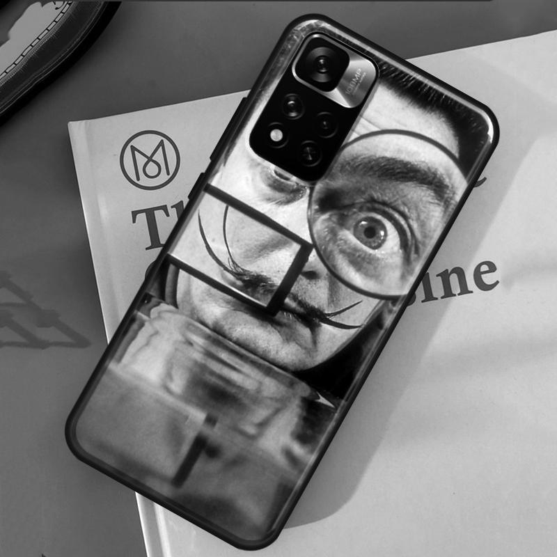 Salvador Dali Kunst-Hülle für Xiaomi Redmi Note 13 12 11 9 10 14 Pro 9S 10S 11S 12S Redmi 14C 10C 12C 13C Abdeckung