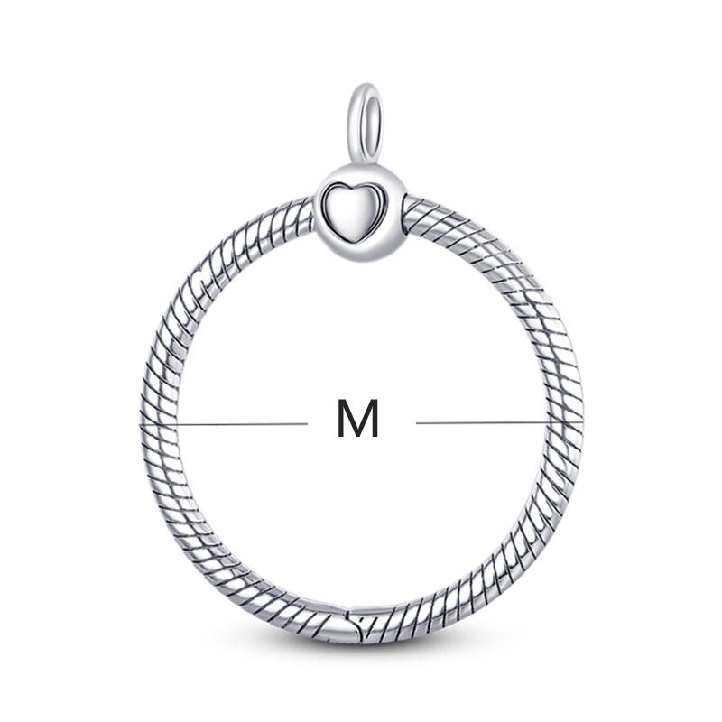 2023 New S925 Sterling Silver Jewelry Fashion Necklace Key Ring KeyChain Fit Original Charms & Pendant DIY For Women Gift