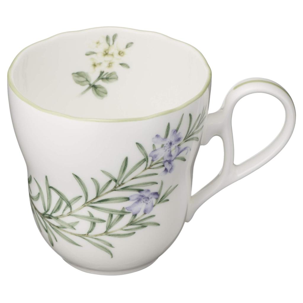 Noritake Mug Plate 375cc 22cm English Herbs Microwave Safe 2 pieces 2 pieces Bone China & (Pair Set) Mug Plate Mug Plate M9715/4942