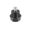 Universal M18x1.5 Car Magnetic Oil Drain Plug Bolt with 3 Gasket Black Pack of 1