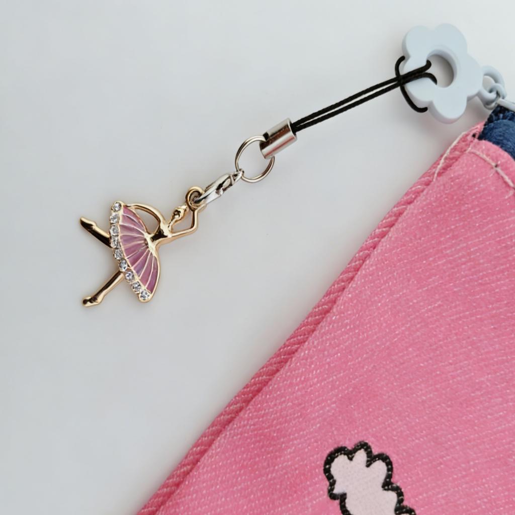 Ballet Girl Phone Lanyard, Stylish Bag Keychain, Suitable for Phones, Cameras, Notebooks and Bags, Is a Perfect Gift for Close Friends