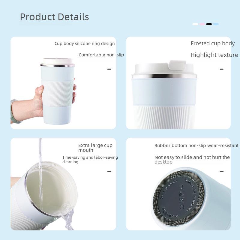 High-Value Ceramic Liner Insulated Travel Coffee Cup – Stylish, Portable, and Perfect for Girls On the Go