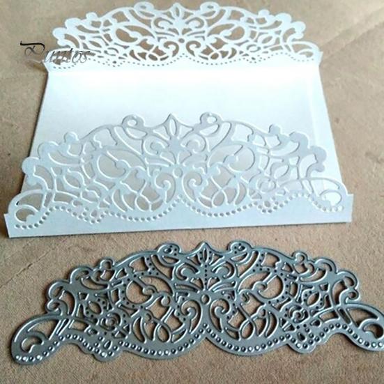 Cutting Flower Metal Dies Edge Diy Scrapbook Album Cards Embossing Stencil