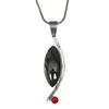 Silver  Gifted Garnet Gemstone Necklace Labradorite Jewelry Handmade